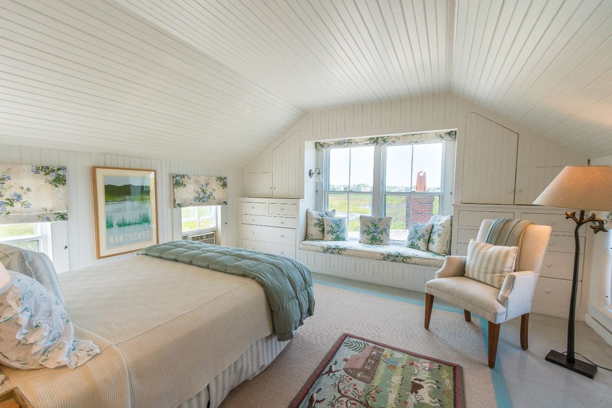 Main House bedroom looking over salt marshes