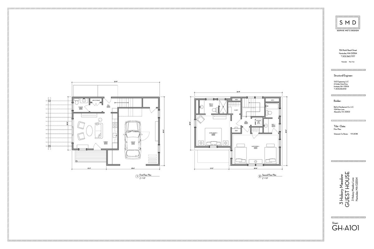 Cottage/Garage Floor Plans
