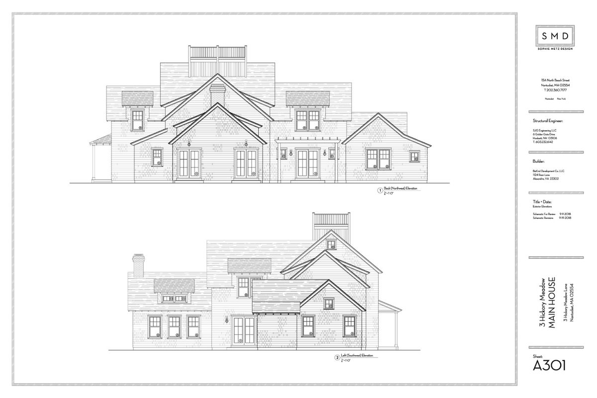 Main House Elevations