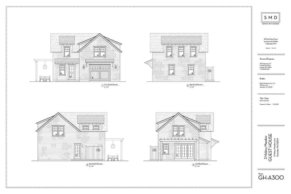 Cottage/Garage Elevations