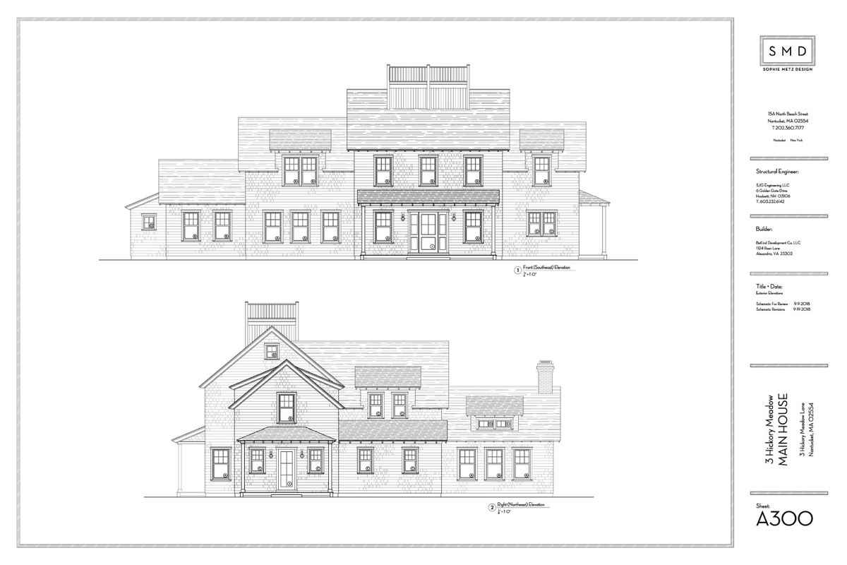 Main House Elevations