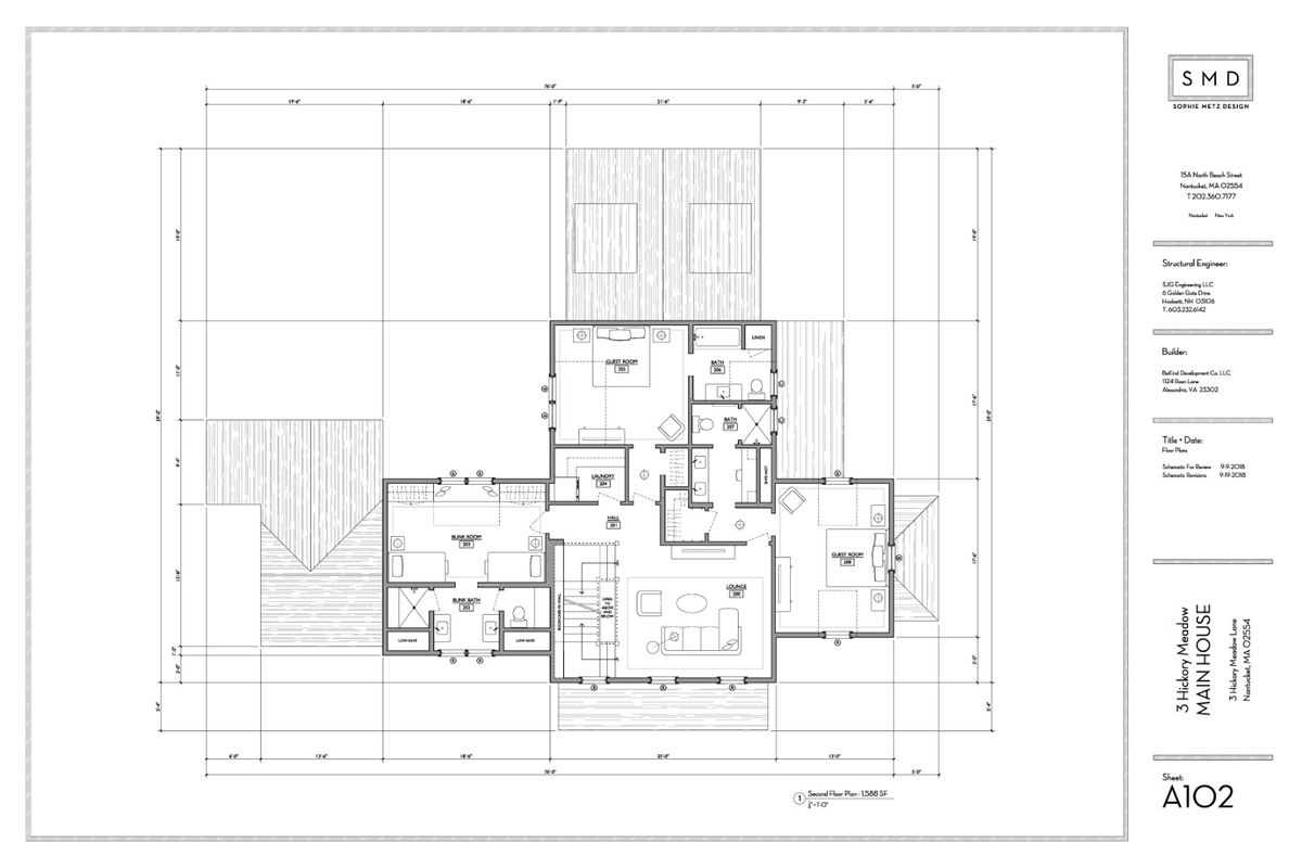 Main House | Second Floor Plans